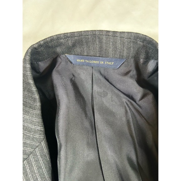 Brooks Brothers 1818 Men's Golden Fleece Madison Charcoal Pin Stripe Blazer 41R - Picture 11 of 14